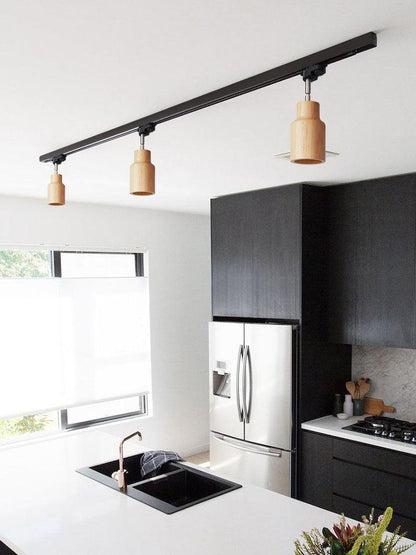 Wood Track Ceiling-mounted light Ceiling Lamp