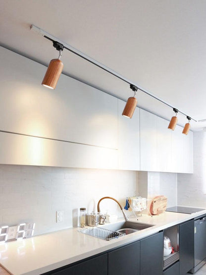 Wood Track Ceiling-mounted light Ceiling Lamp