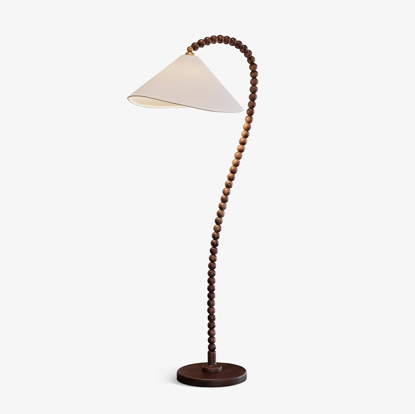 Wooden Bead Tall Lamp Floor Lamp