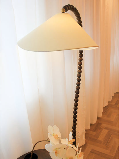 Wooden Bead Tall Lamp Floor Lamp