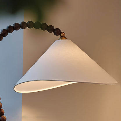 Wooden Bead Tall Lamp Floor Lamp