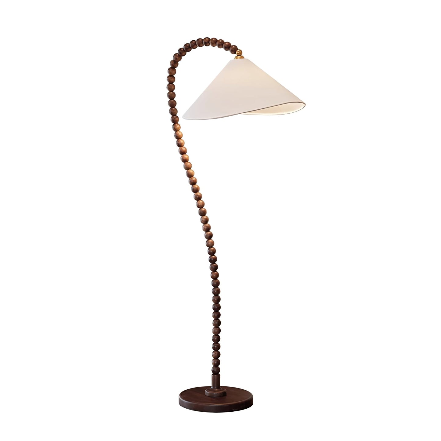 Wooden Bead Tall Lamp Floor Lamp