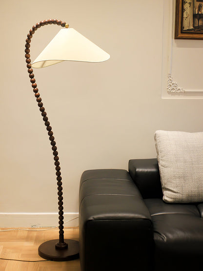 Wooden Bead Tall Lamp Floor Lamp