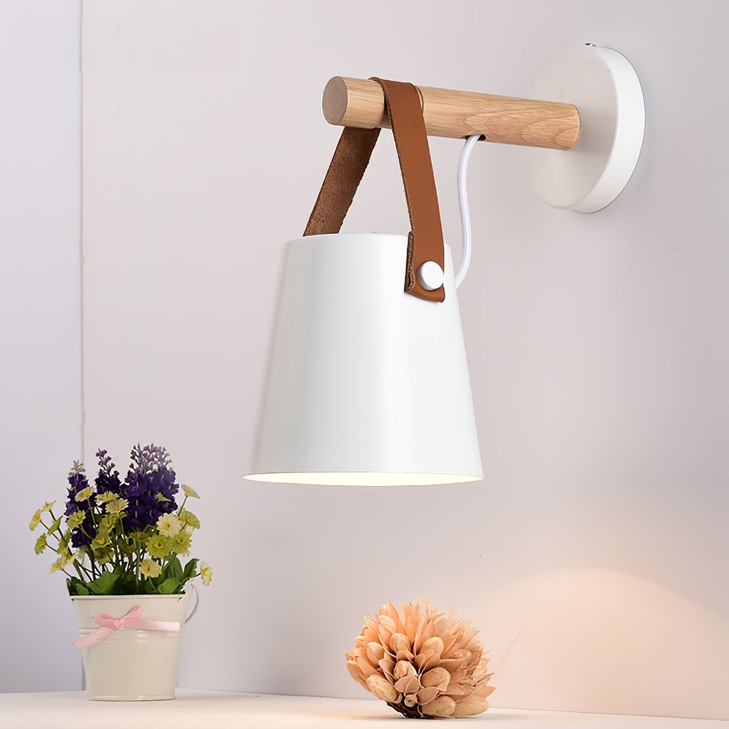 Wooden Conical Wall sconce Wall Light