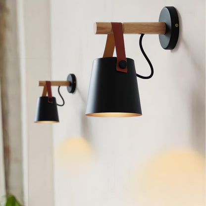 Wooden Conical Wall sconce Wall Light