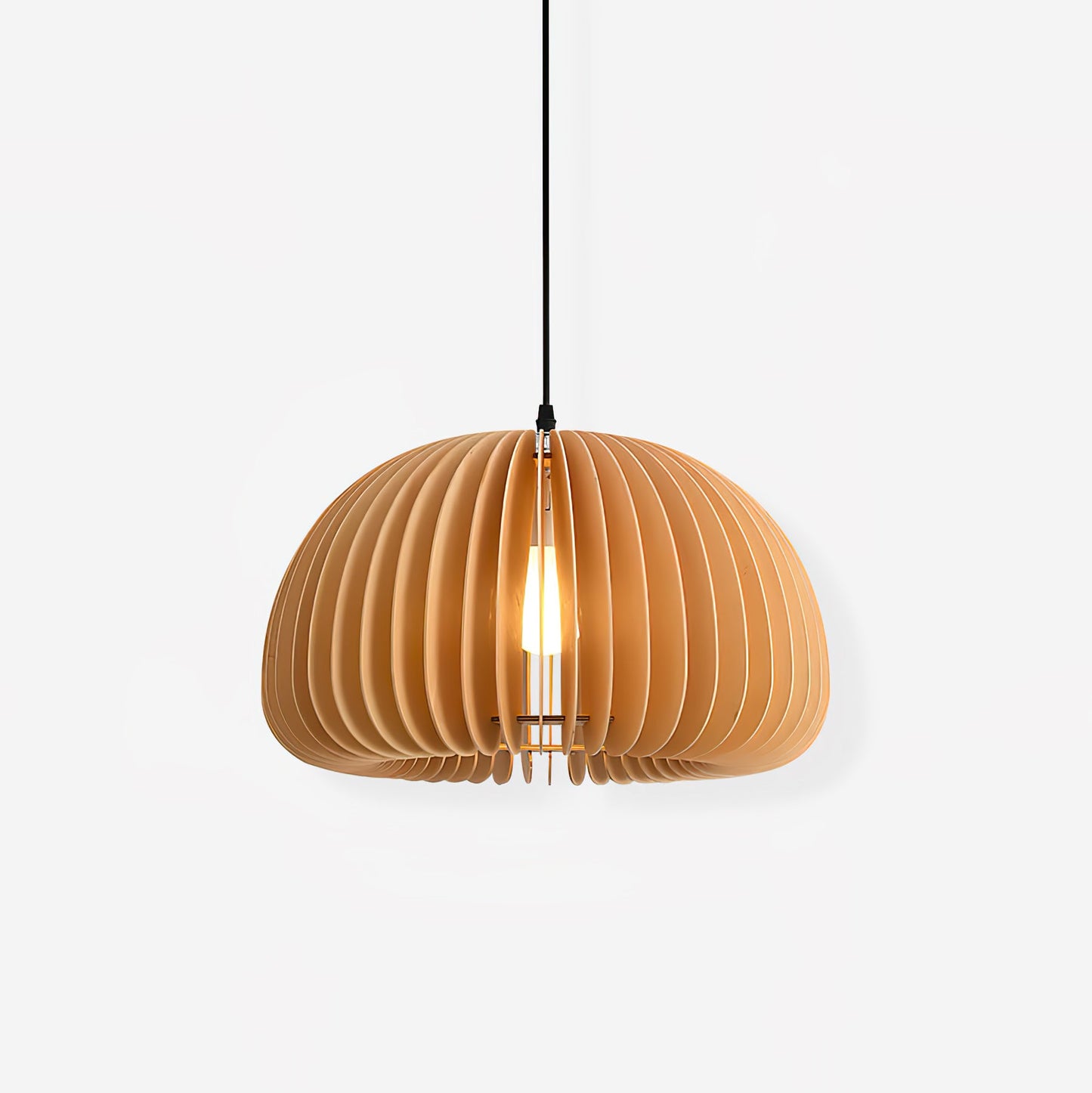 Wooden Pumpkin Ceiling light fitting Pendant Lamp