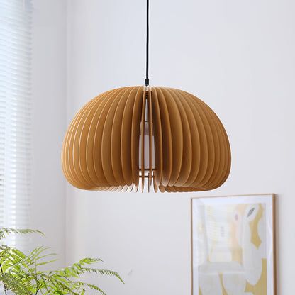 Wooden Pumpkin Ceiling light fitting Pendant Lamp