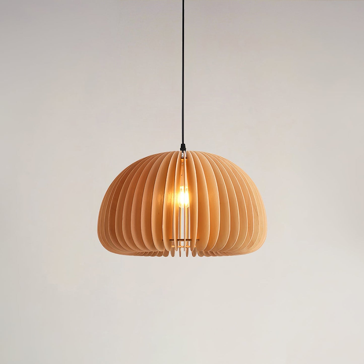 Wooden Pumpkin Ceiling light fitting Pendant Lamp