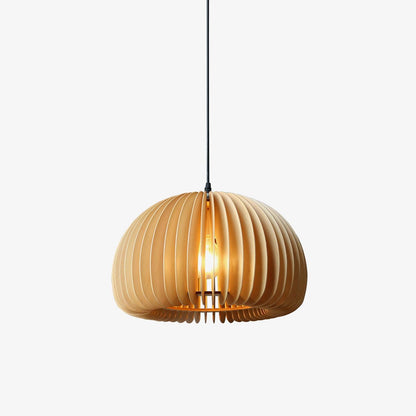 Wooden Pumpkin Ceiling light fitting Pendant Lamp