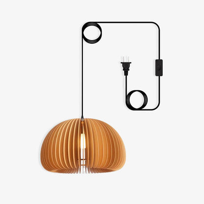 Wooden Pumpkin Droplight Swag Lights