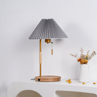 Wooden Retro Bedside lamp Table Lamp