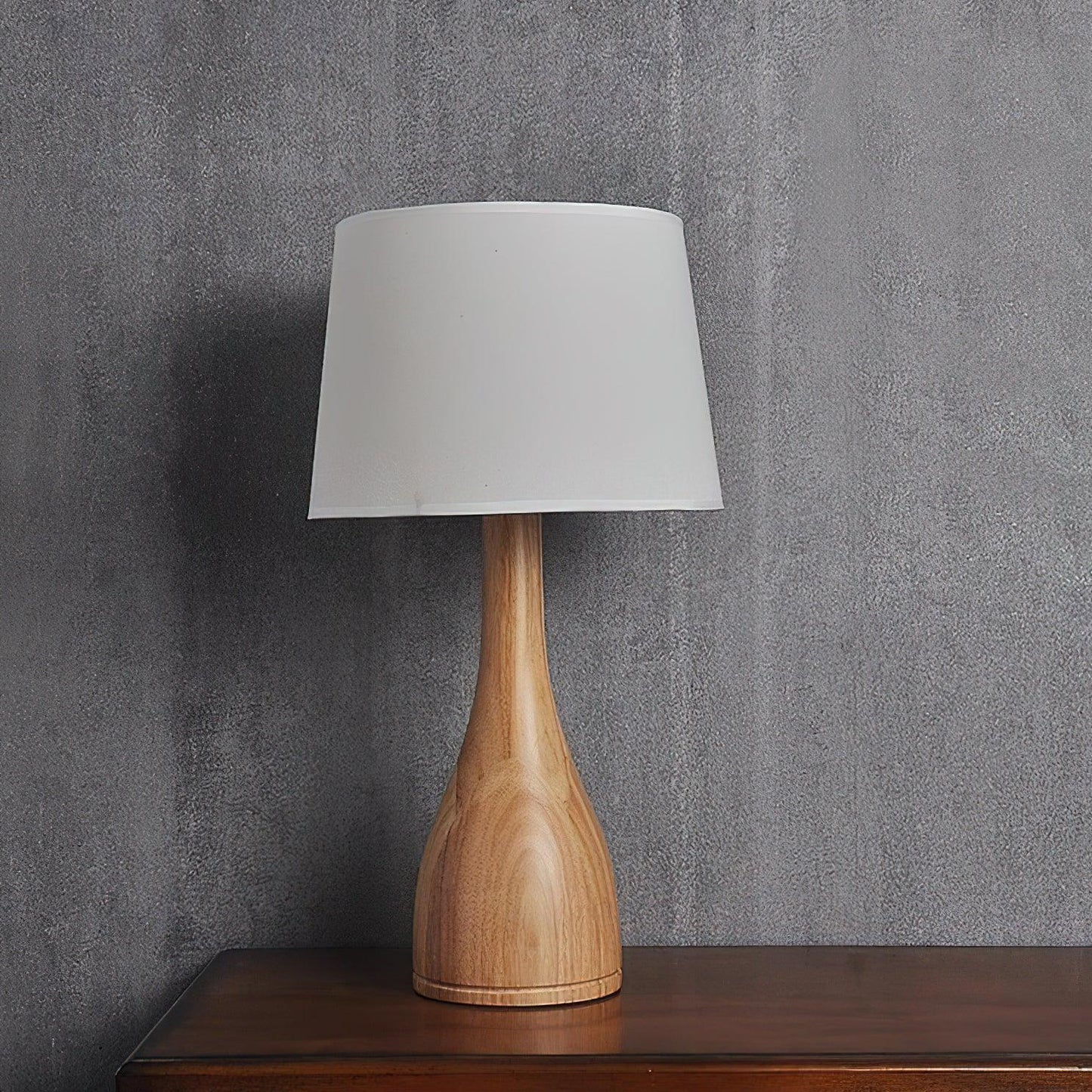 Wooden Vase Work lamp Table Lamp