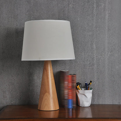 Wooden Vase Work lamp Table Lamp