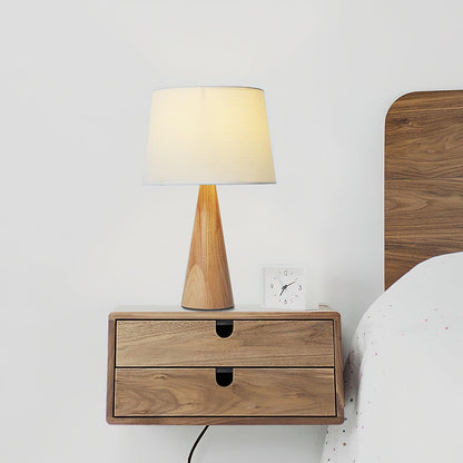 Wooden Vase Work lamp Table Lamp