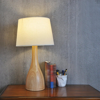 Wooden Vase Work lamp Table Lamp