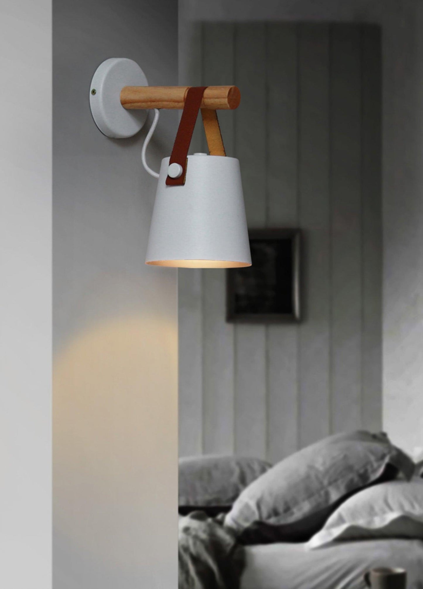 Wooden Conical Wall sconce Wall Light