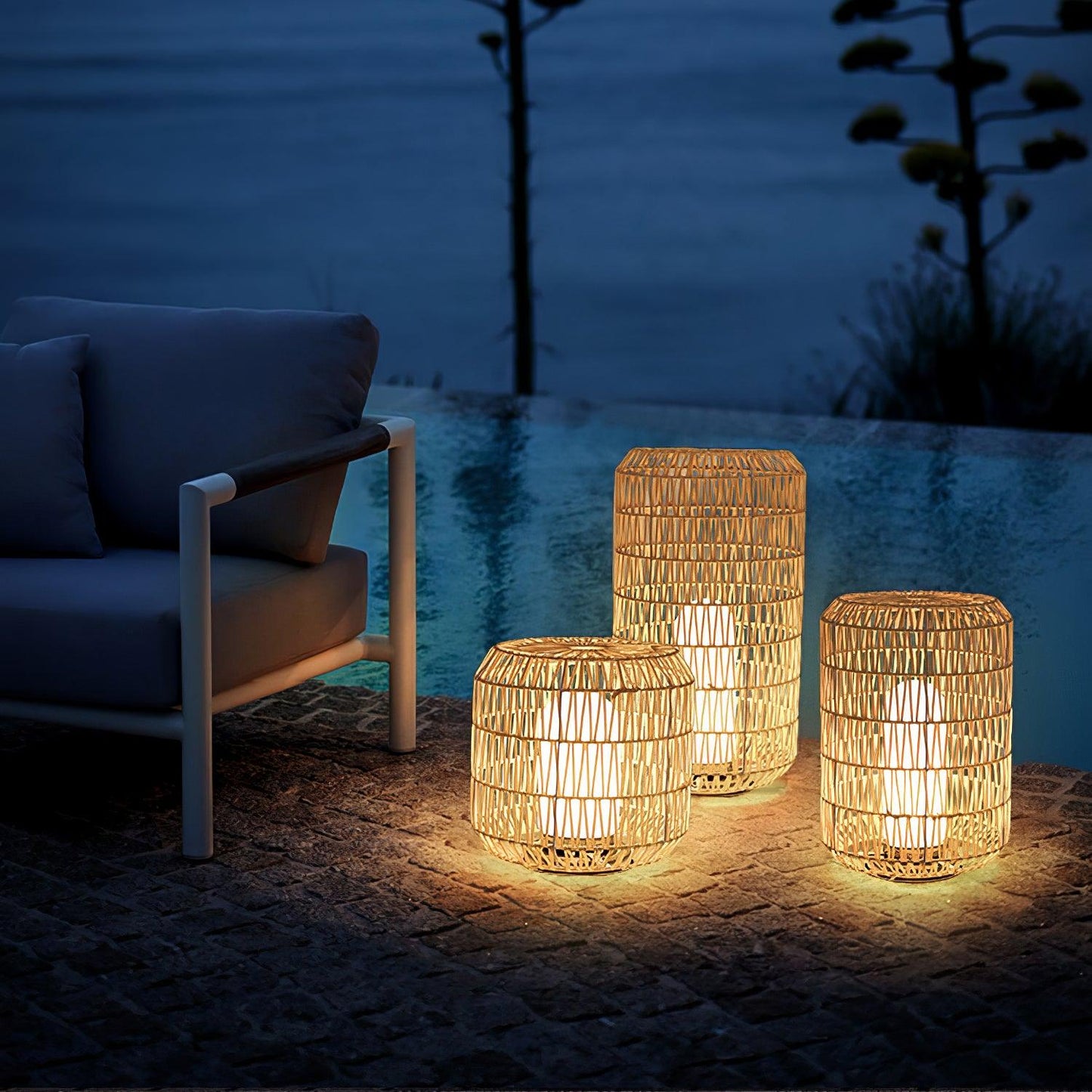 Woven Rattan Exterior lamp Outdoor Lamp