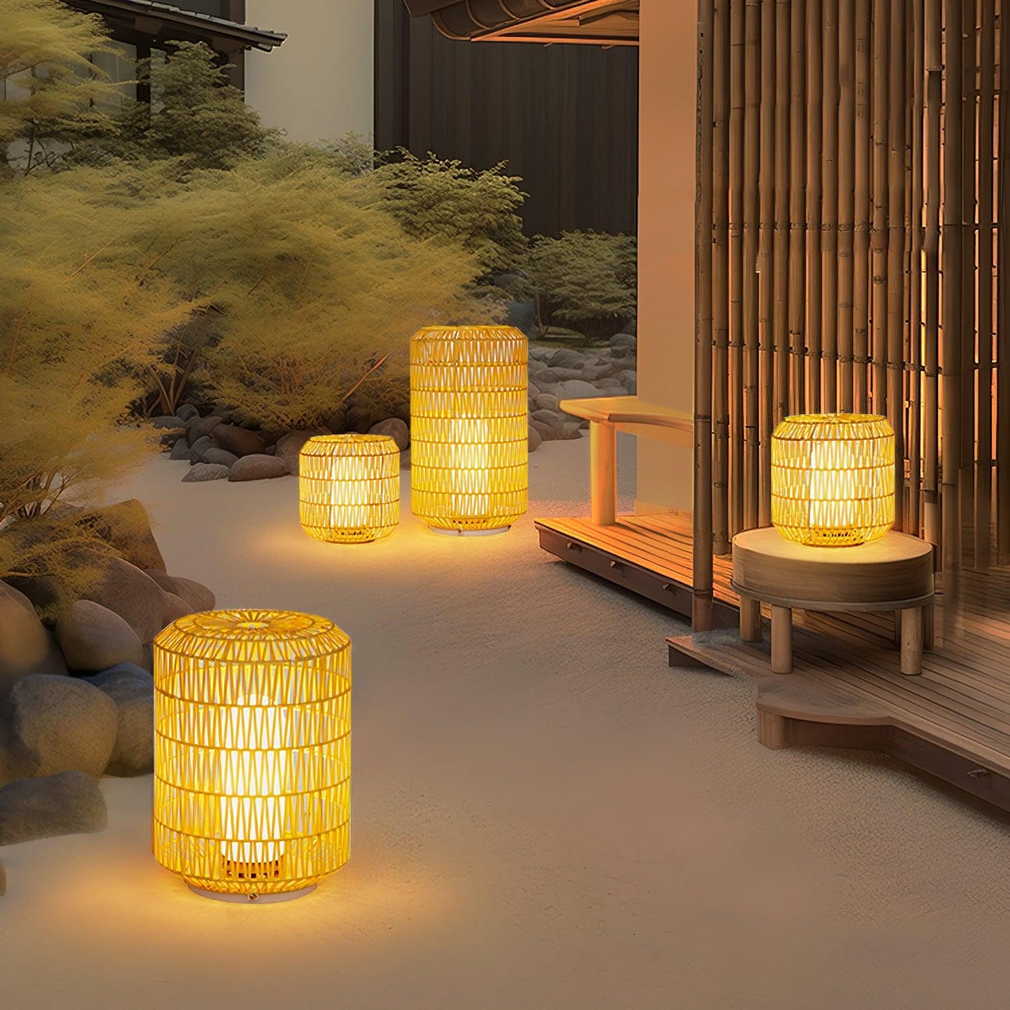 Woven Rattan Exterior lamp Outdoor Lamp