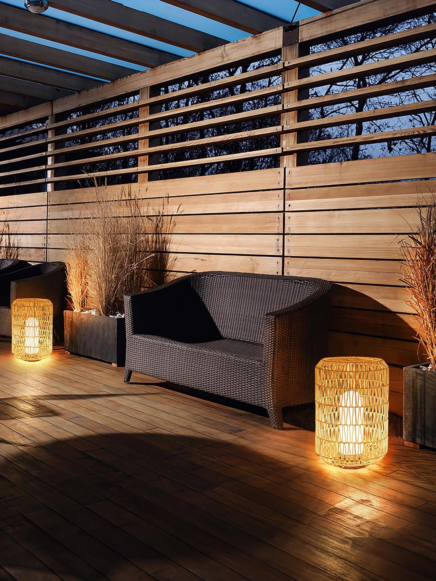 Woven Rattan Exterior lamp Outdoor Lamp