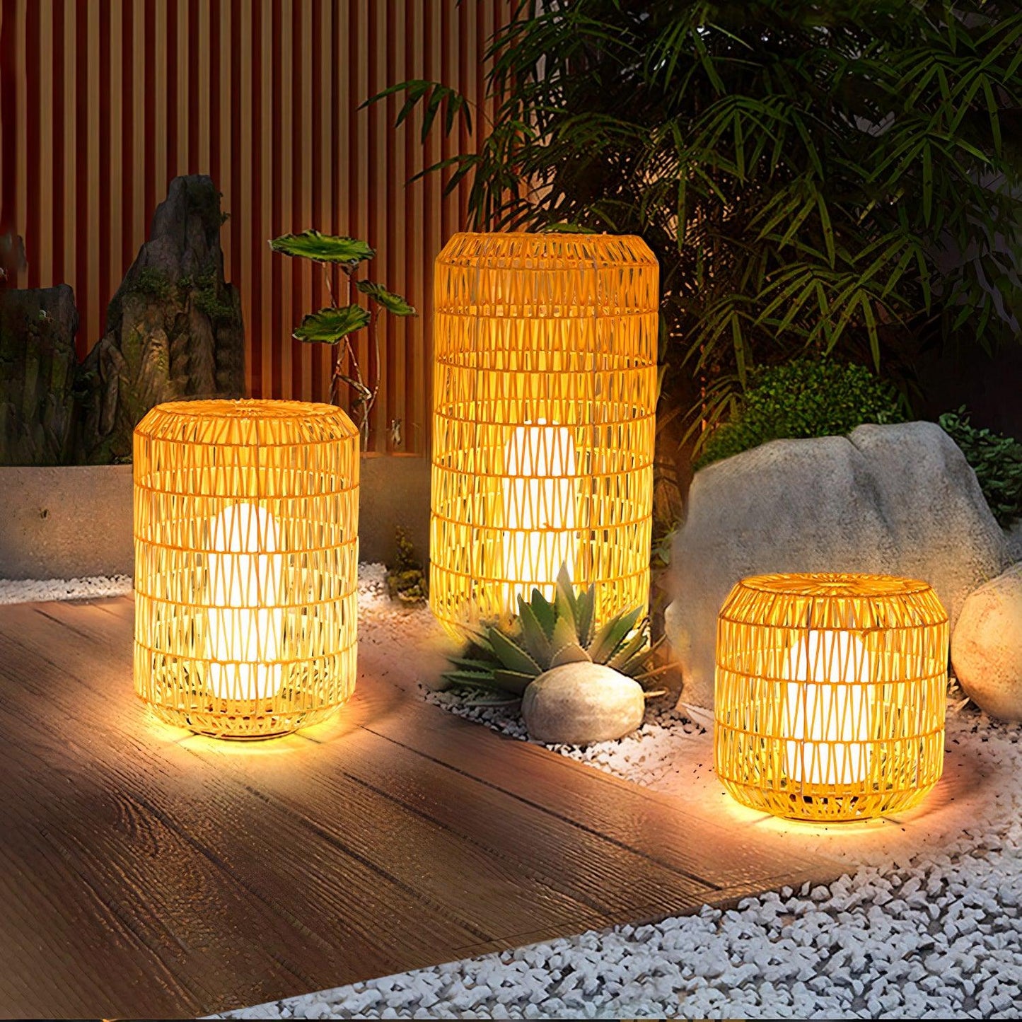 Woven Rattan Exterior lamp Outdoor Lamp