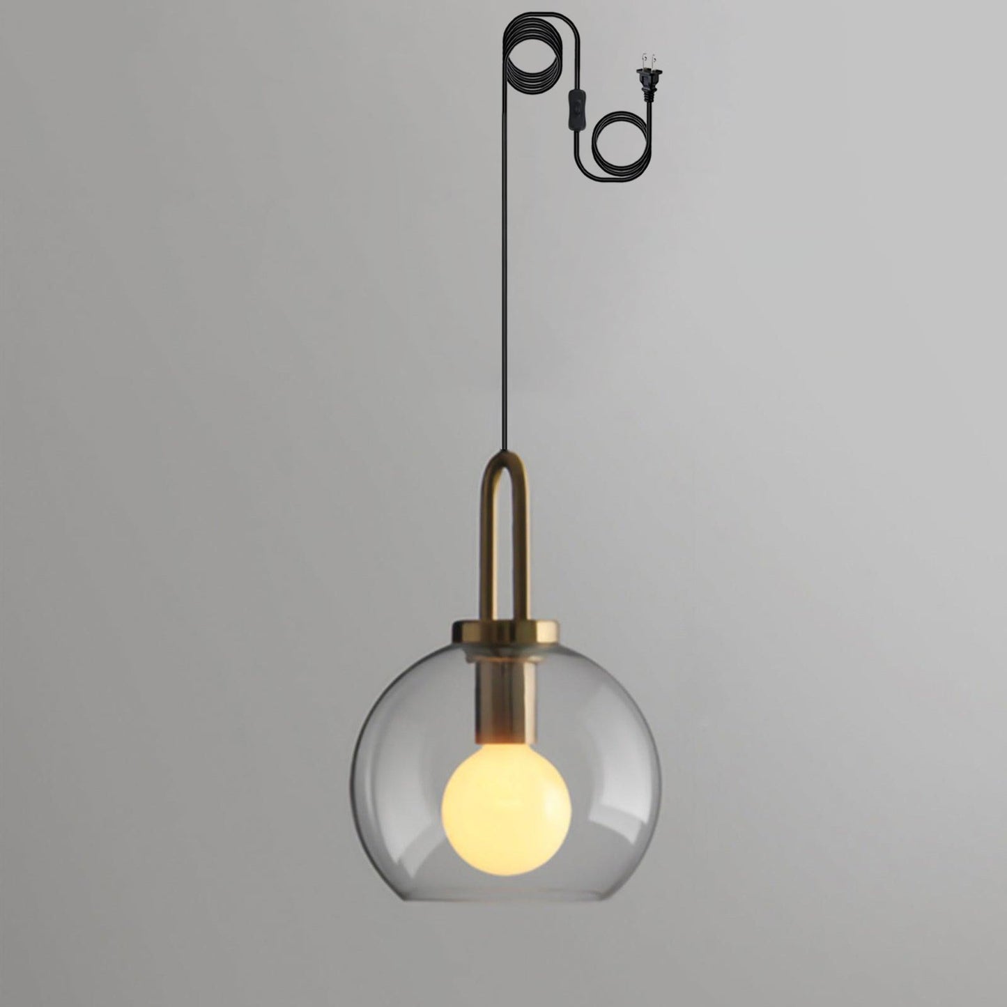 Glass Houselight Pendant Swag Light