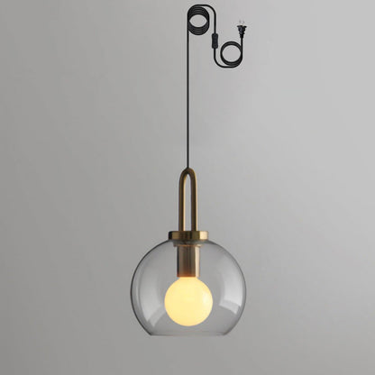 Glass Houselight Pendant Swag Light