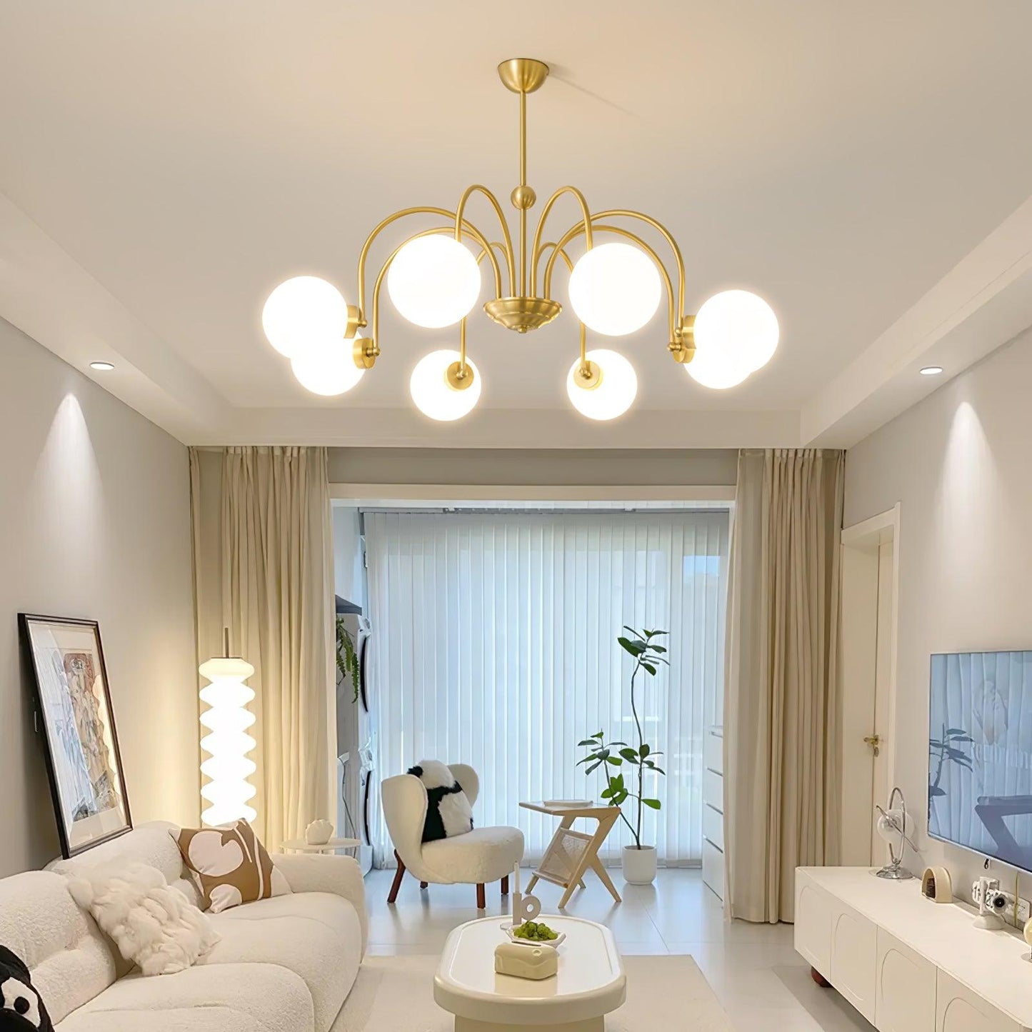 Yisu Brass Pendant light Chandelier