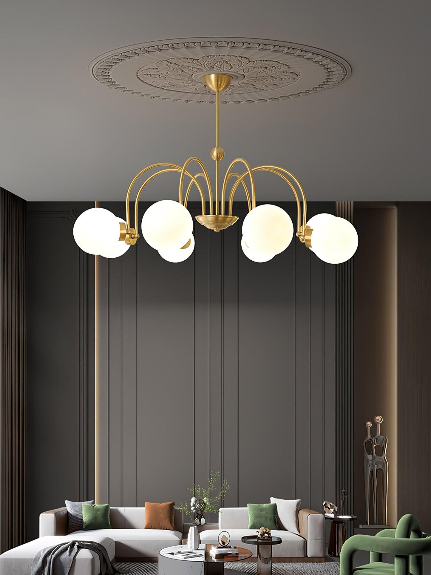 Yisu Brass Pendant light Chandelier