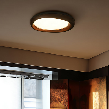 Zenova Wood Flush mount light Ceiling Light