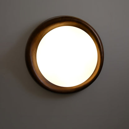 Zenova Wood Flush mount light Ceiling Light