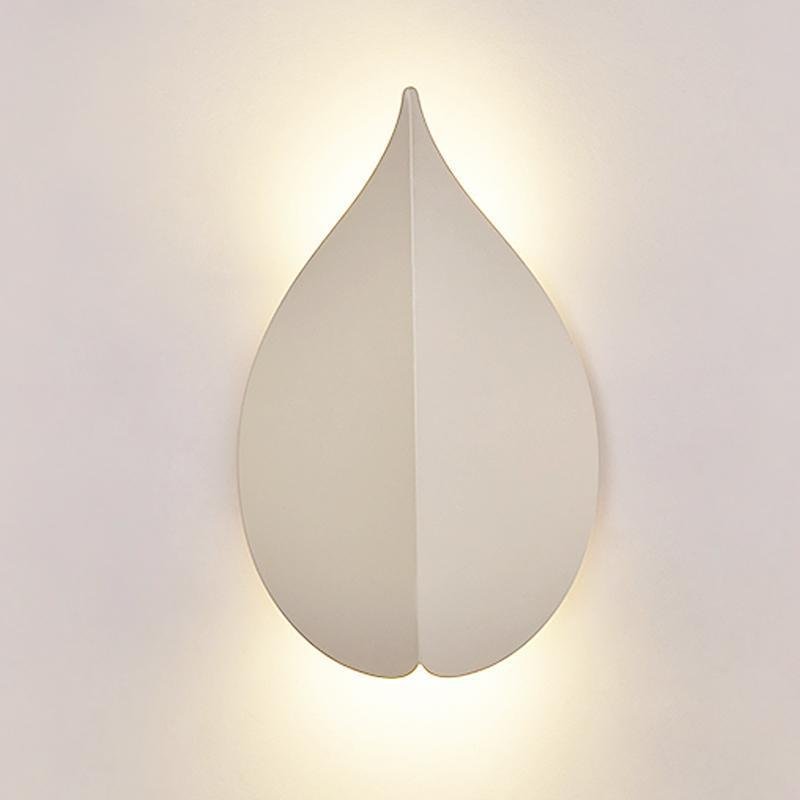 Soft Warm White Modern Leaf Shaped Wall Sconces