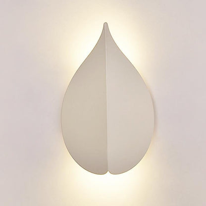 Soft Warm White Modern Leaf Shaped Wall Sconces