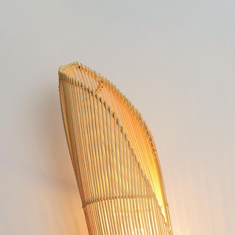 Freeform Organically Sourced Bamboo Wall Light