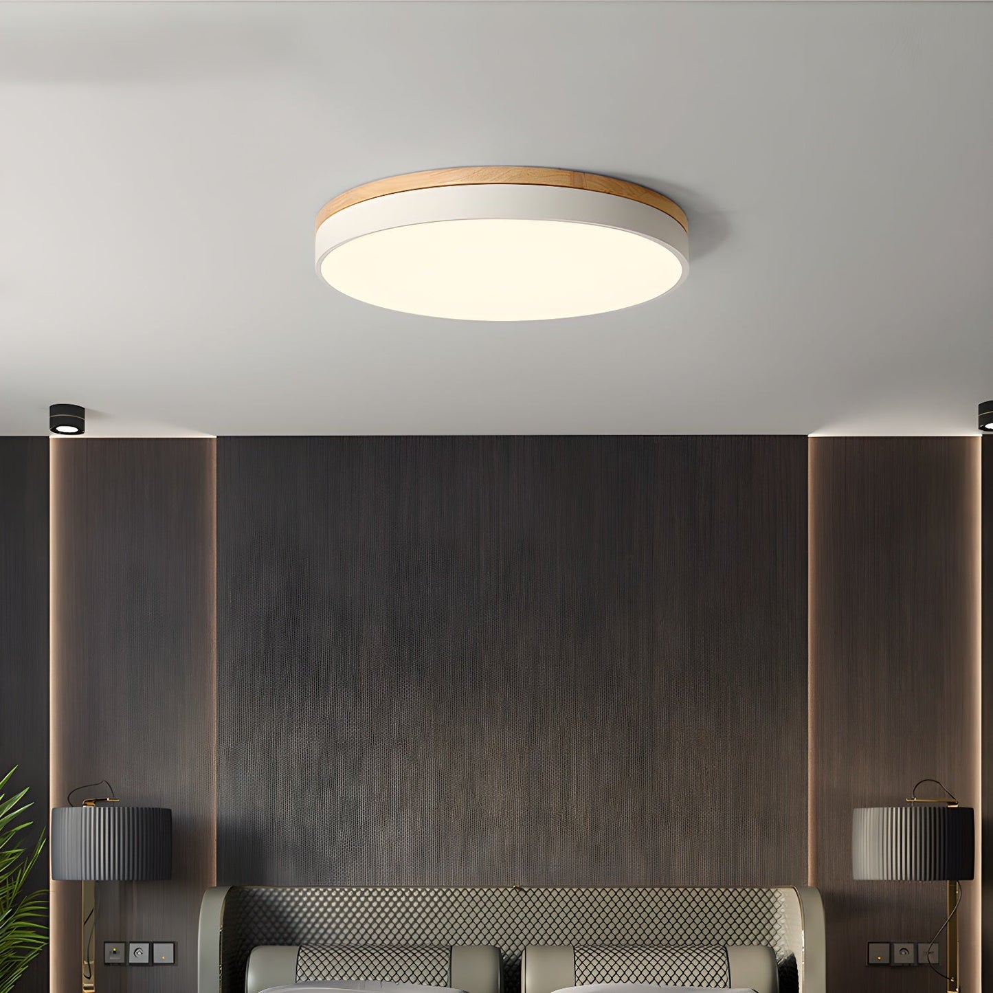 Zara Circular Wood Ceiling fixture Ceiling Lamp