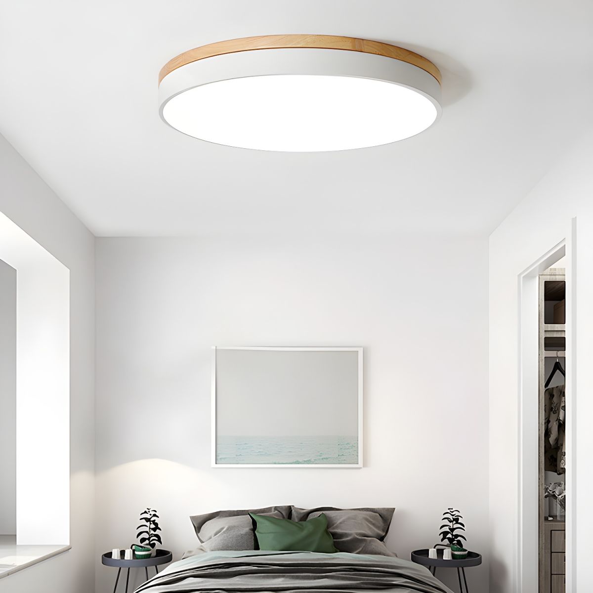 Zara Circular Wood Ceiling fixture Ceiling Lamp