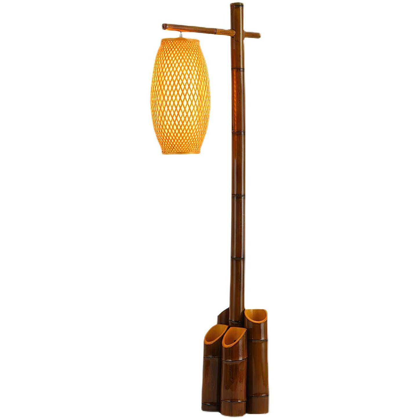 Zen Bamboo Tube Free-standing Lamp Floor Lamp