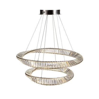 Stella LED Chandelier in Satin Nickel