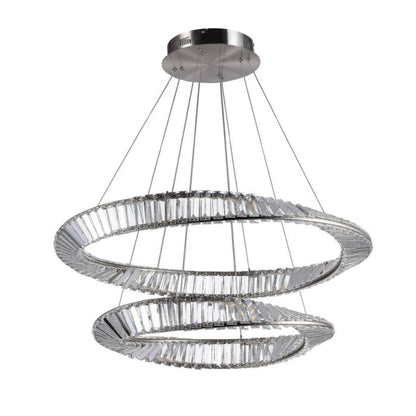 Stella LED Chandelier in Satin Nickel