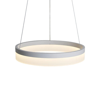 Circular Contemporary Pendant Lighting Aluminum Acrylic LED Kitchen Dining Room Lighting Ceiling Light