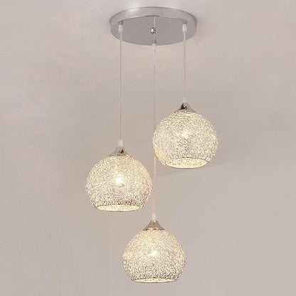 Semi-Transparent Cluster Metal Bar Pendant Light with Sternly Durable Adjustable