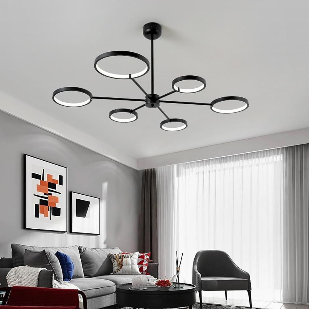 Mini Sputnik Modern Chandelier Metal Silica Gel Living Room Ceiling Lights