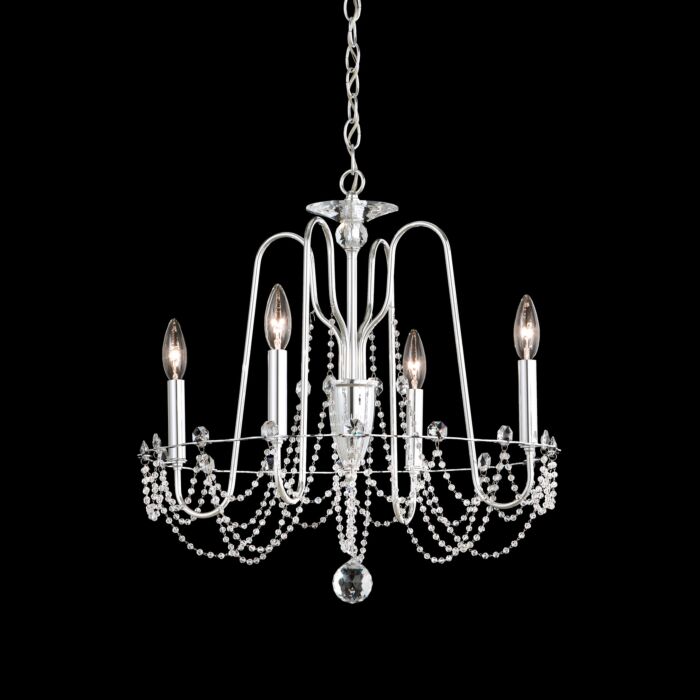 Esmery 4-Light Chandelier in Polished Silver