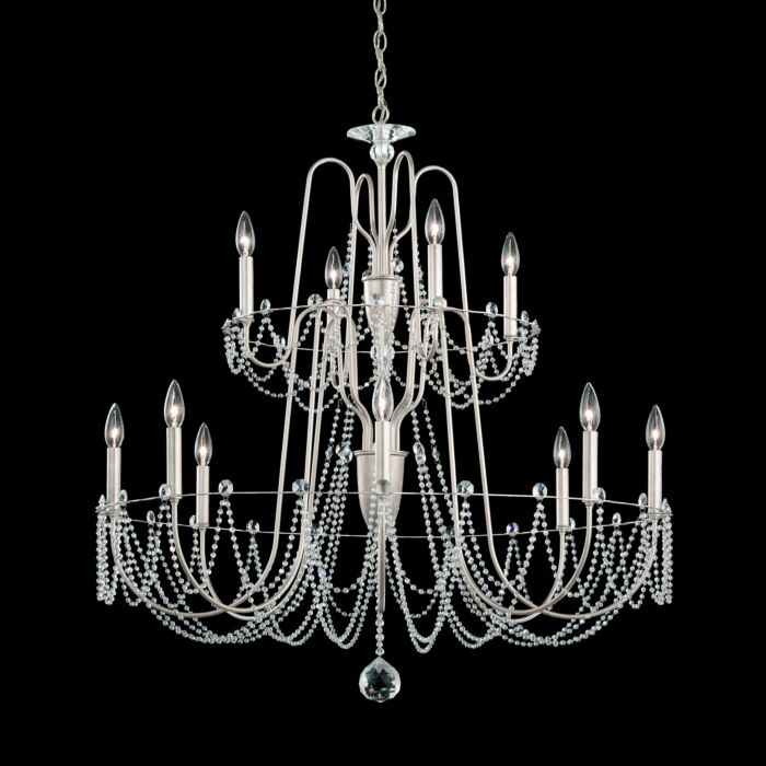 Esmery 12-Light Chandelier in White