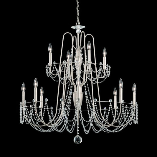 Esmery 12-Light Chandelier in White