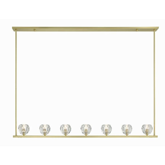 Aragon 7-Light LED Chandelier in Soft Brass