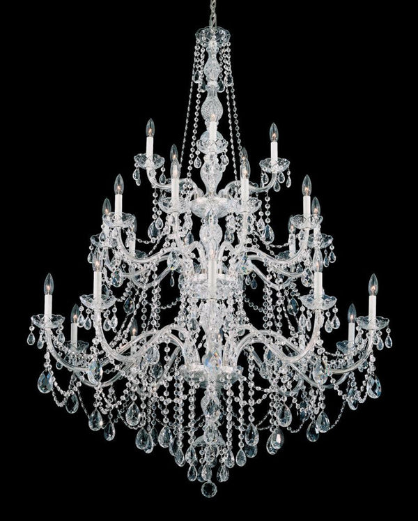 Chandelier, 25-Light, Silver, Clear Heritage Crystal, 44.5"W (1310-40H MVLXX)