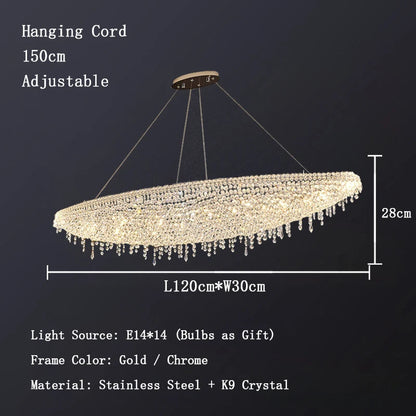 Alleri Crystal Chandelier For Dining Room