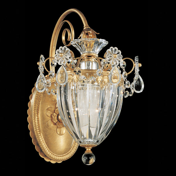 Wall Sconce, 1-Light, Heirloom Bronze, Clear Swarovski Crystal, 13"H (1240-76S 1HWRW4)