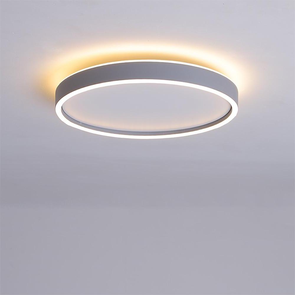 Circular Minimalist Metal Flush Mount Light Fixtures LED Living Room Ceiling Lights