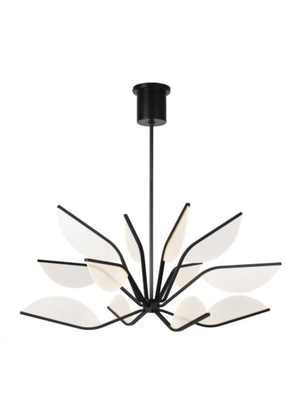 Chandelier, 1-Light, LED, Matte Black, 38"W (700BLT38B-LED935 70PKE8N)